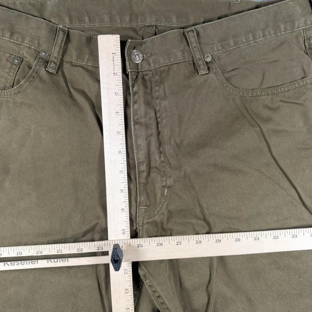 Polo Ralph Lauren Pants Mens 38x33 Brown Cotton Straight 5 Pocket Denim Casual